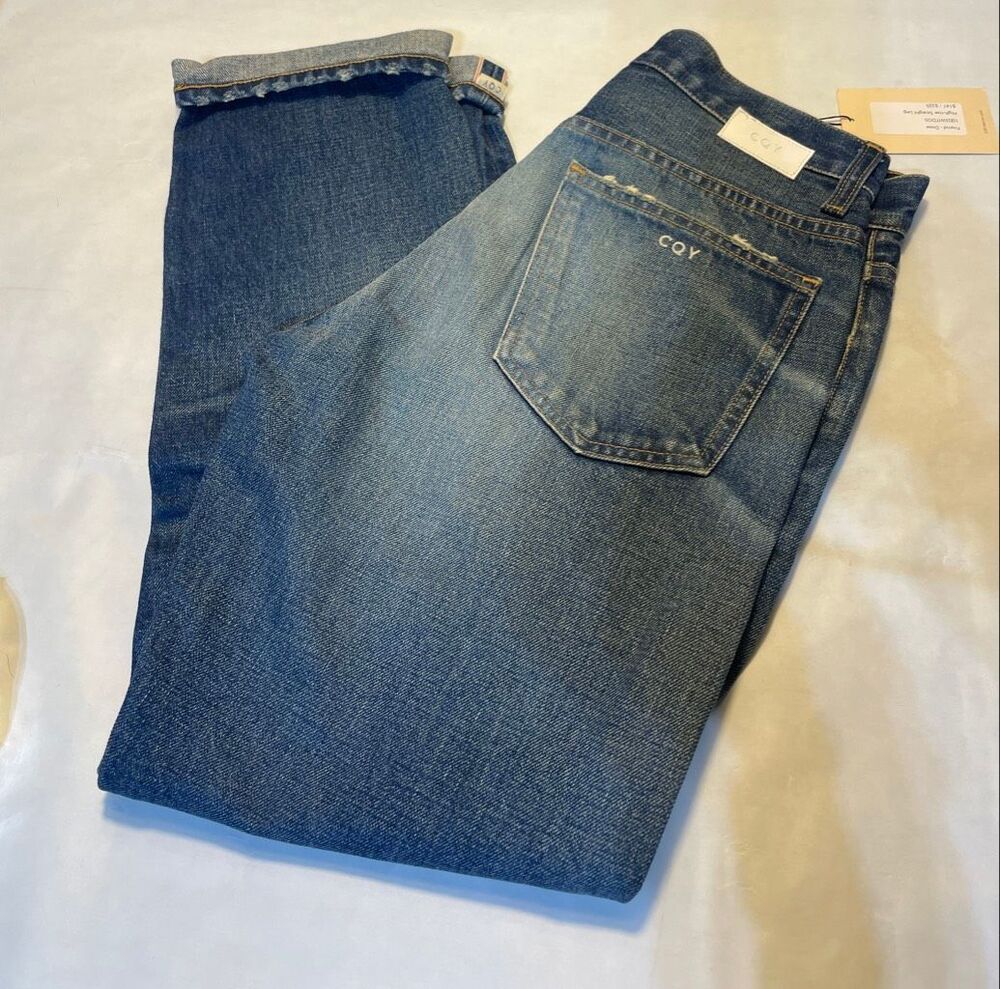 CQY Denim Friend High-Rise Straight-Leg Jeans 26